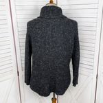 Free People Dylan Tweedy Cowl Neck Wool Blend Sweater Black XS Boho Grunge Photo 4