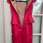 barney's new york  Made in Italy Pink Cap Sleeves Peplum Midi Dress Size 36 US 4 Photo 5