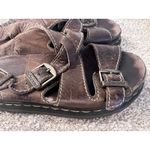 Dr. Martens VTG Brown Leather Buckle Gladiator Platform Sandals 8209 90s Size 8 Photo 3