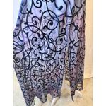 Victoria's Secret Vintage 90s Victoria’s Secret Burnout Velvet Sheer Purple Long Slip/Gown Large Photo 9