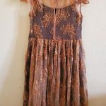 Anthropologie MOULINETTE SOEURS bronze lace dress Photo 1