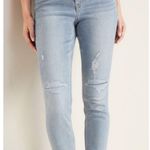 Old Navy Rockstar Super Skinny High Rise Light Blue Distressed Jeans Sz 14 Photo 0