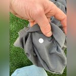 Lululemon Athletica Studio Crop Pants, Grey Pinstriped Size 4 Photo 4