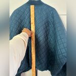 Free People  Teal Quilted Jacket Large Photo 7