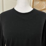 James Perse Standard Sz 3, Lg Slub LS Crew T Shirt Quiet Luxury Classic Black Photo 1