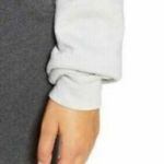 Zella Dip Dye Crewneck Gray White Sweatshirt New with tag W-165 Size S Photo 2