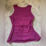 Euro Beaded Back Tie Tank Purple Size M Photo 5