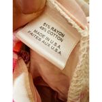 Misa Dina Pink Abstract Rose Floral Off Shoulder Mini Dress Size Extra Small Photo 12