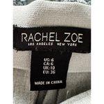 Rachel Zoe Wide leg Trousers Gray Size 6 High Waist Pleats Career Business Photo 4