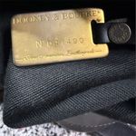 Dooney & Bourke Vintage Black Leather Canvas Drawstring Bucket Bag Photo 12