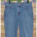 Southern Stitch Ladies Straight Leg Embroidered Denim Blue Jeans Size 33 33R Photo 1