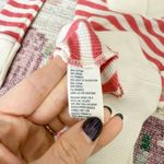 American Eagle VTG Y2K Waffle Knit Pink Stripe Shawl Neck Top Size Small Preppy Photo 5