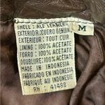 Spiegel Vintage Together Genuine Leather Short Trench Coat Brown Size Medium Photo 12