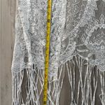 White Lace Fringe Kimono Photo 2