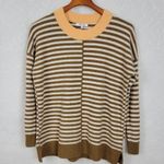 Madewell  Womens Sweater Small Brown Stripe Wool Blend Play Smithe Pullover Photo 9