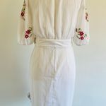 ASOS Design White Floral Embroidered Belted Mini Dress Photo 10