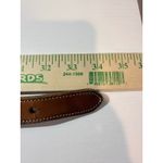 Vintage Needlepoint Leather Belt – Floral Bird Cottagecore Womens M Tan Photo 9