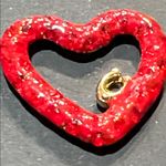 Coach  Glittering Red Heart Stud Earrings Photo 8