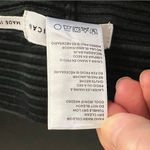 Good American  Heavy Rib Slim Strght Pant black Elasticized Waist Zippered Cuff Photo 13