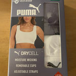 Puma New Women’s  2 Pack Seamless Sports Bras Gray White size XL Photo 0