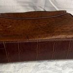 Carryland USA Faux Croc Satchel Purse Vintage Brown Photo 8