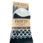 3 Pair Born Outdoor No Show‎ Wool Blend Socks Black Photo 3