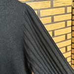 Nanette Lepore ‎ Black Shimmer Stitch Pre Washed Yarn Sweater Size Medium Photo 2