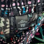 NWT Bebop Women’s Boho Black Neon Printed Wide Leg Relaxed Fit Pants Photo 3