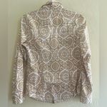 Michael Kors  Womens Long Sleeve Zip Front Shirt sz 2 Photo 4