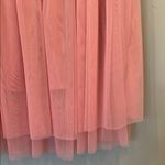 Pink Tulle Skirt with Gold Waistband Size L Photo 2