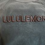 Lululemon Auth Scuba Oversized Pullover Wordmark M/L - Sonic Teal Photo 2