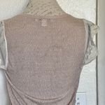 Banana Republic Knit Top XS Crochet Eyelet Linen Blend Lace Embroidered Wrap Photo 7