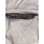 ZARA Trafaluc Collection  Mint Blue Top Women's XS Raw Hem Button Back Blouse Photo 5