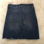J.Crew Stretch Distressed hem Jean Skirt Photo 2