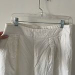 Abercrombie & Fitch Abercombie White Linen Blend Pants Photo 3