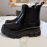DV by Dolce Vita Glossy Black Chunky Boots Size 8 Photo 2