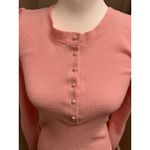 Generation Love Puff sleeve Waffle Knit Long Sleeve Pink top size XS Photo 5