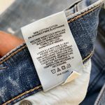 EXPRESS Girlfriend High Rise Ripped Jeans Photo 5