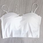 White Sexy Backless Top with Padded Bra Photo 0