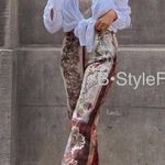 ZARA LAST ONEš„Bloggers Fav| NWT Patchwork Printed Pants Photo 14