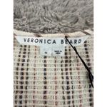 Veronica Beard NWT  Cox Dress Size M Natural‎ Multi Striped Ruffle Minimalist Y2K Photo 4