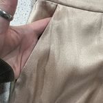 NBD Size XS Harmony Pant Satin Champagne Tuxedo Stripe Straight Leg High Rise Photo 10