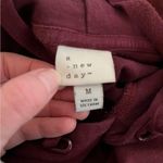 A New Day Burgundy Hooded Sweatshirt Relaxed Fit Photo 1