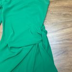 NWT Green One Shoulder Tie Long Sleeve Bodycon Dress Sz One Size Photo 4