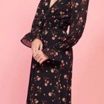 Reformation  Fia Dress - Romy Black Pink Floral Photo 3