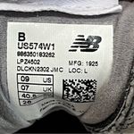 New Balance 574 Gray Made In The USA Edition Lace Up Sneakers size 9 Photo 9