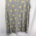 Cato  Plus Size‎ 18 20 Tank Top Gray Lemon Print Knit Rayon Scoop Neck Cami 1570 Photo 5