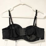 JLUXLABEL  Black HEAT WOMEN’S Medium BANDEAU BIKINI SWIMSUIT TOP NEW Photo 4