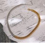 Double Color 316L Stainless Steel Chain Necklace Photo 4