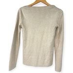 Vince Camuto | Medium | Metallic Gold Peekaboo Front-Cutout Long Sleeve Sweater Photo 4